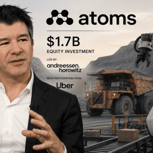 L'ancien PDG d'Uber, Travis Kalanick, lance Atoms et lève 1,7 milliard de dollars